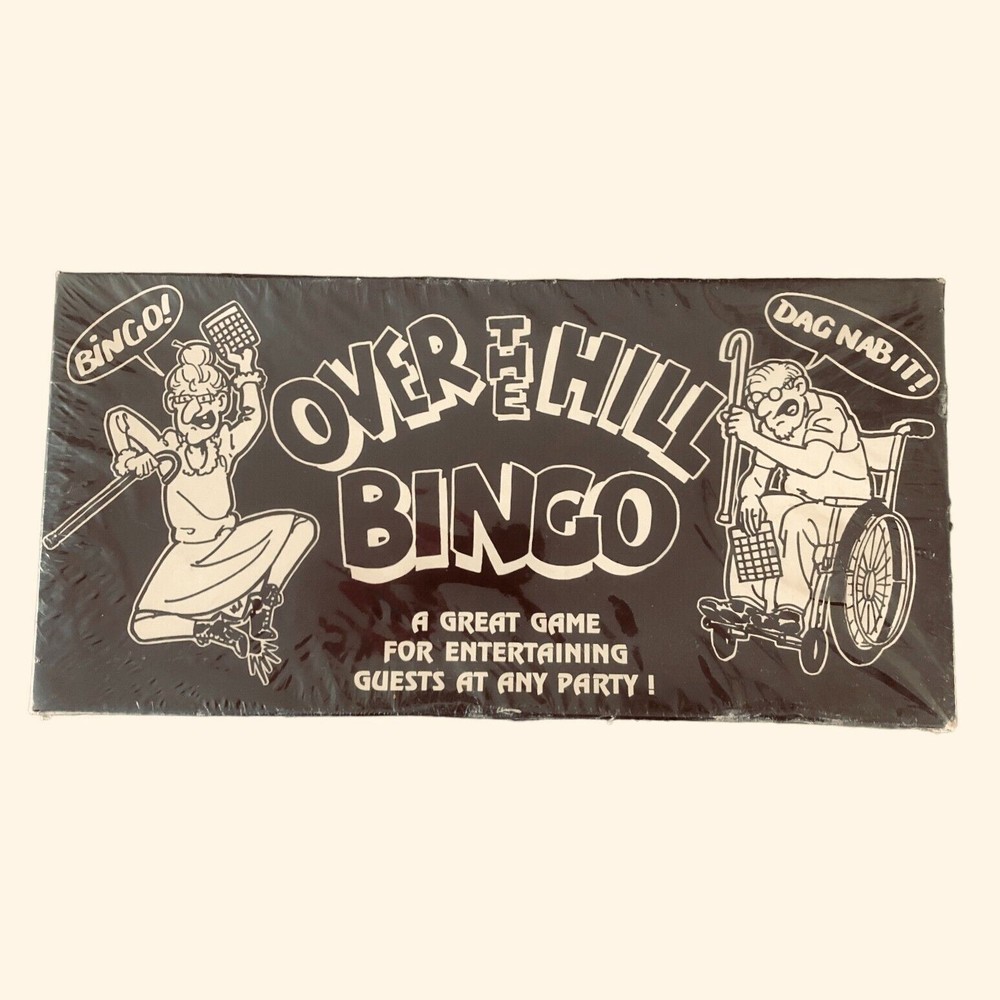 Over The Hill Bingo Vintage 1991 Party Game Forum Novelties New Factory Sealed
